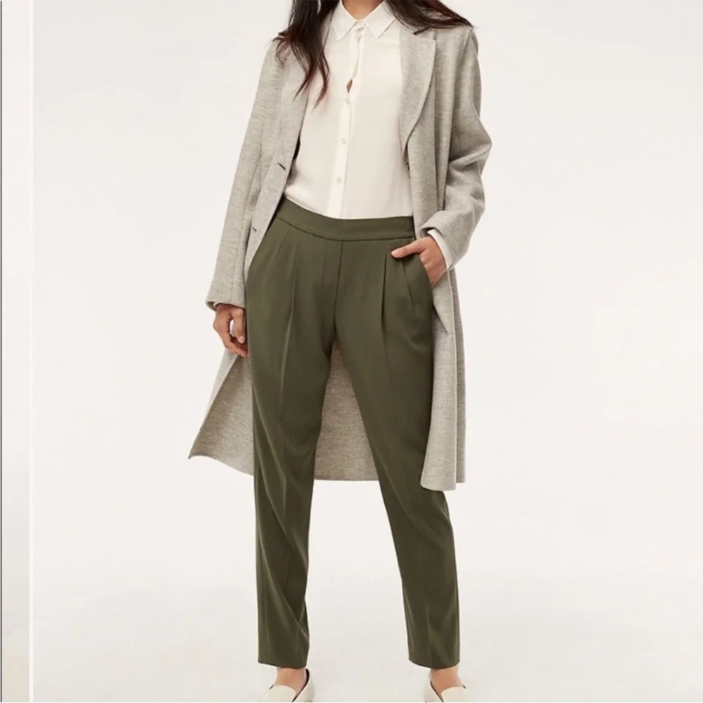 Babaton by Artizia Cohen II Pant Cropped Pleated Dress Pants